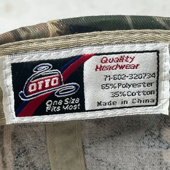 Otto Baseball Hat Unisex One Size Adjustable Hook Loop Camo Blue Flames … - Picture 8 of 9